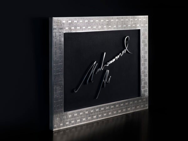 Limited Edition Muhammad Ali Signature Wall Sculpture